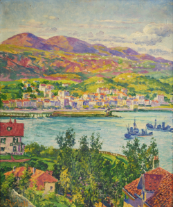 Algorta- Las minas desde el txoritoki del pintor 60x50 cm 1937